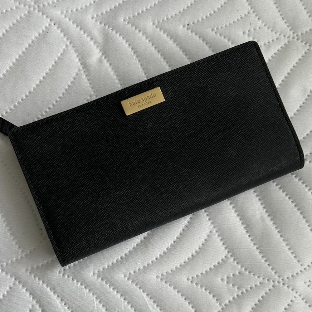 Kate Spade Black Saffiano Leather Wallet